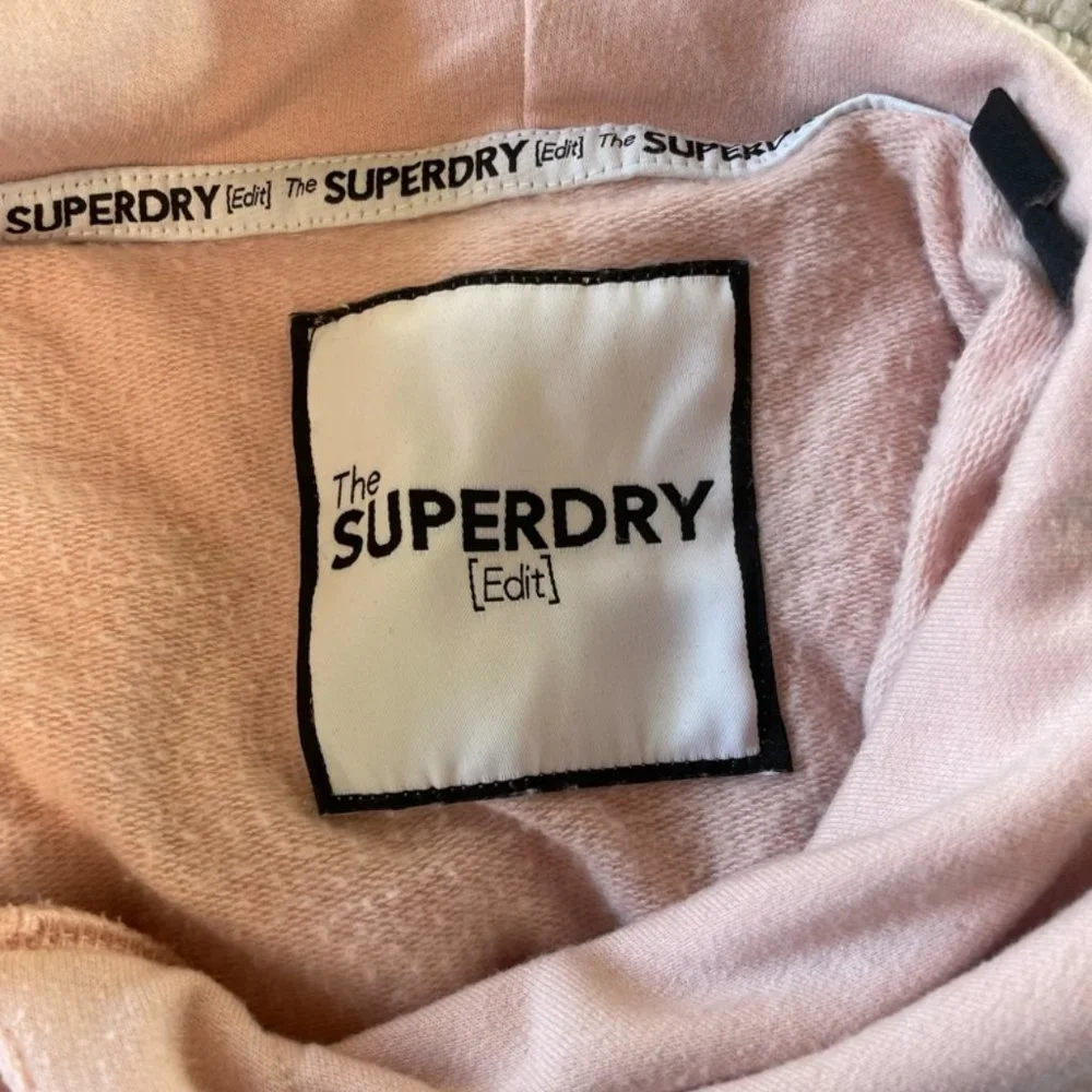 Superdry - Hoodie Dress - Baby Pink - Size 10 - Picture 2 of 5